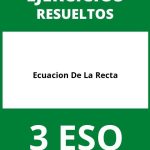 Ejercicios Ecuacion De La Recta 3 ESO PDF