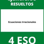 Ejercicios Ecuaciones Irracionales 4 ESO PDF