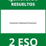 Ejercicios Ecuaciones Y Sistemas De Ecuaciones 2 ESO PDF