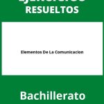 Ejercicios Elementos De La Comunicacion Bachillerato PDF