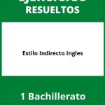 Ejercicios Estilo Indirecto Ingles 1 Bachillerato PDF