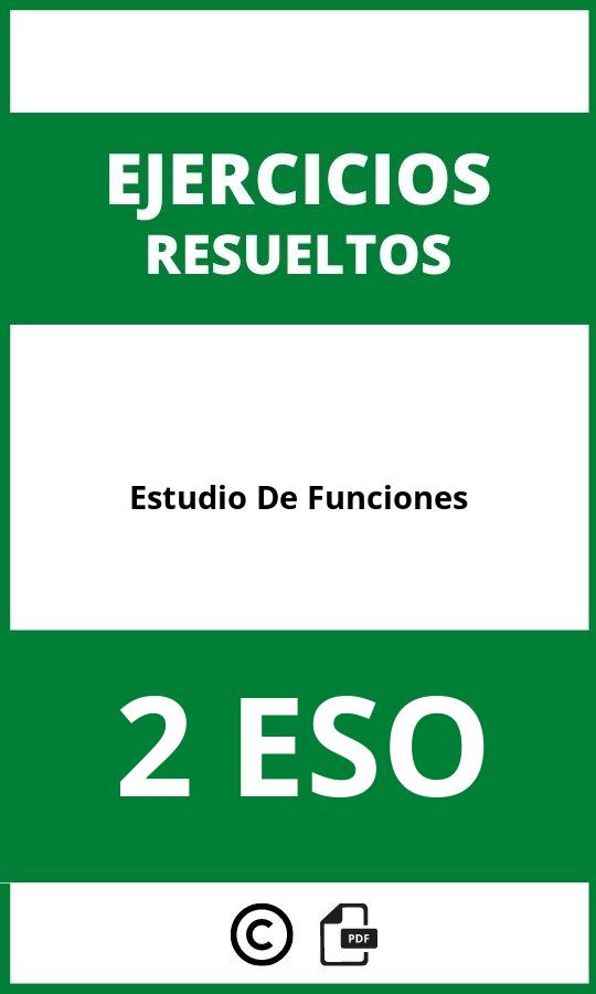 Ejercicios Estudio De Funciones 2 ESO PDF