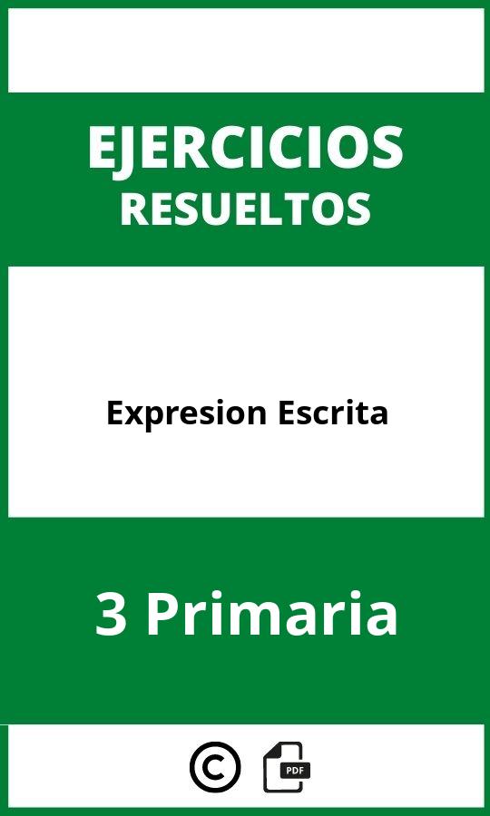 Ejercicios Expresion Escrita 3 Primaria PDF