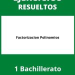 Ejercicios Factorizacion Polinomios 1 Bachillerato PDF