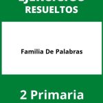 Ejercicios Familia De Palabras 2 Primaria PDF