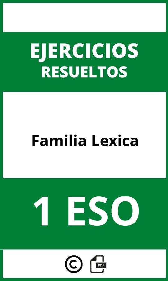 Ejercicios Familia Lexica 1 ESO PDF