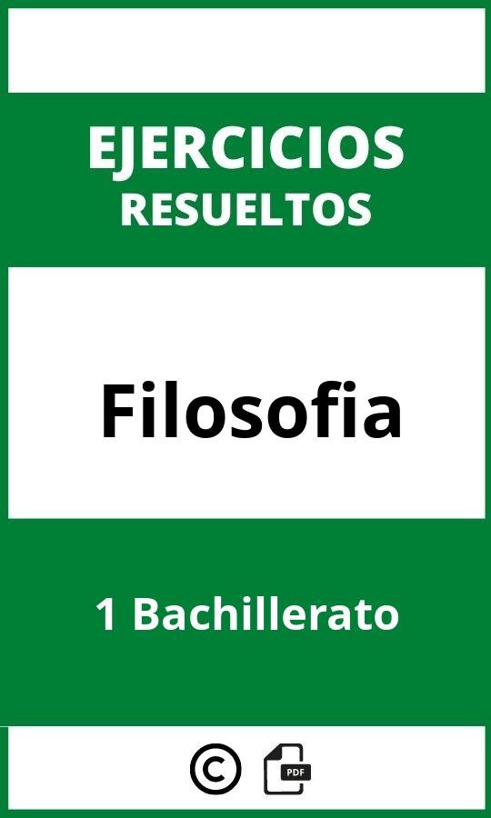 Ejercicios Filosofia 1 Bachillerato PDF