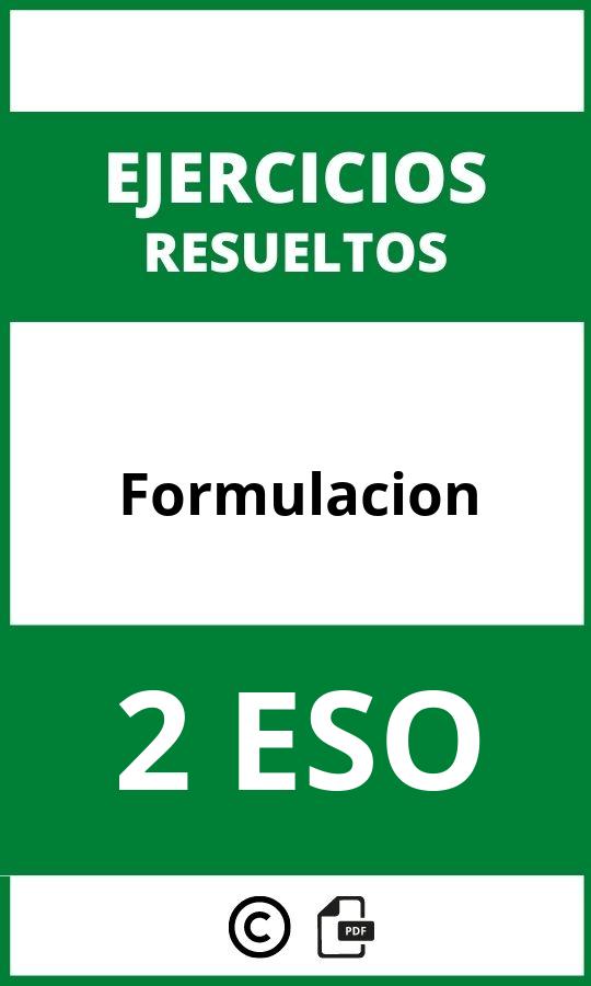 Ejercicios Formulacion 2 ESO PDF