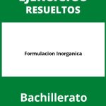 Ejercicios Formulacion Inorganica Bachillerato PDF