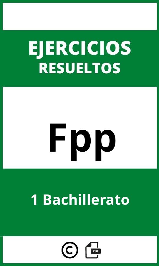 Ejercicios Fpp 1 Bachillerato PDF