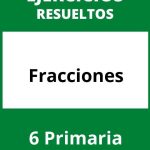 Ejercicios PDF Fracciones 6 Primaria