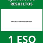 Ejercicios Francés Artículos Definidos E Indefinidos 1 ESO PDF