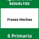 Ejercicios Frases Hechas 6 Primaria PDF