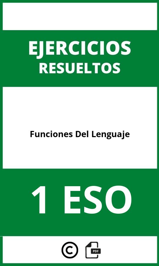 Ejercicios Funciones Del Lenguaje 1 ESO PDF