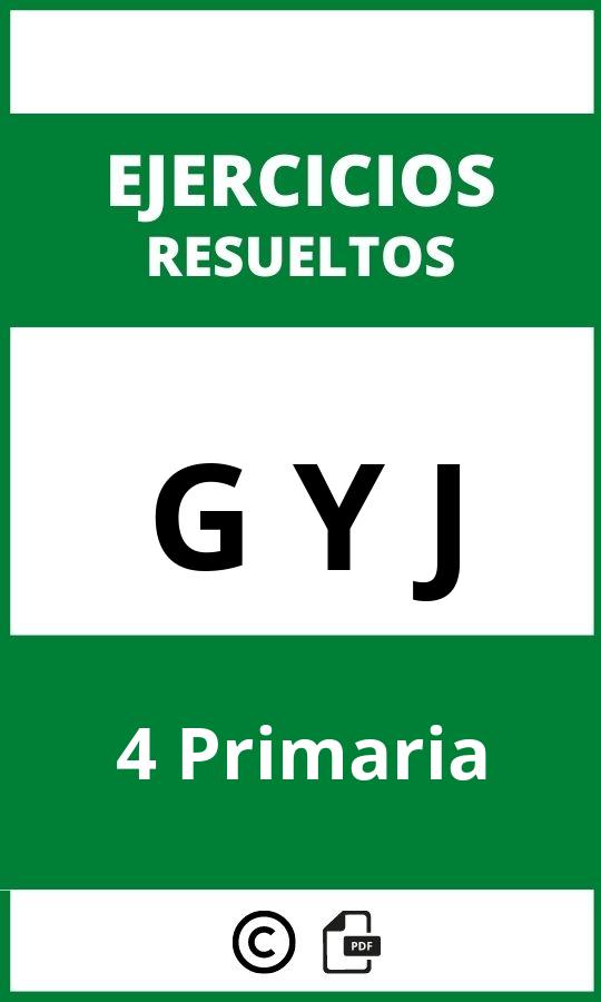 Ejercicios G Y J 4 Primaria PDF