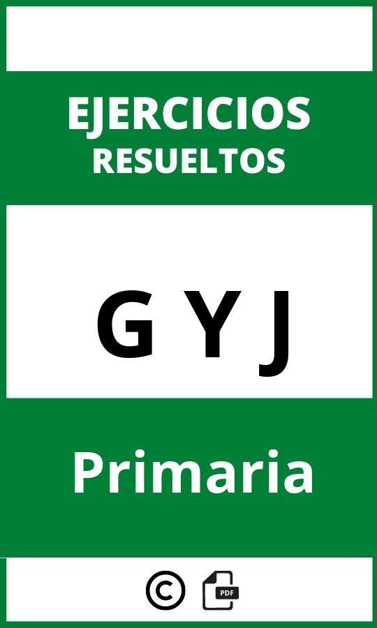 Ejercicios G Y J Primaria PDF