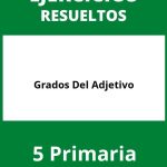 Ejercicios Grados Del Adjetivo 5 Primaria PDF