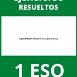 Ejercicios Ingles 1 ESO Present Simple Present Continuous PDF