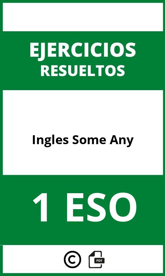 Ejercicios Ingles 1 ESO Some Any PDF