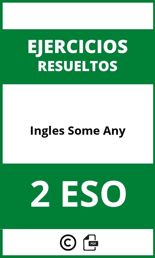 Ejercicios Ingles 2 ESO Some Any PDF