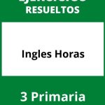 Ejercicios Ingles 3 Primaria Horas PDF