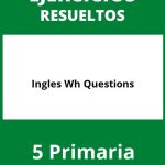 Ejercicios Ingles 5 Primaria Wh Questions PDF