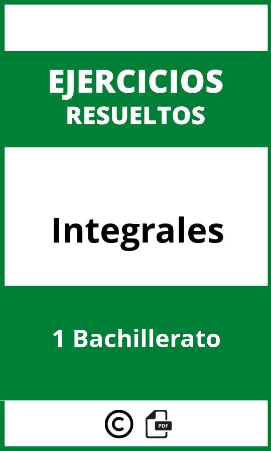 Ejercicios Integrales 1 Bachillerato PDF