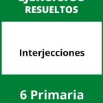 Ejercicios Interjecciones 6 Primaria PDF