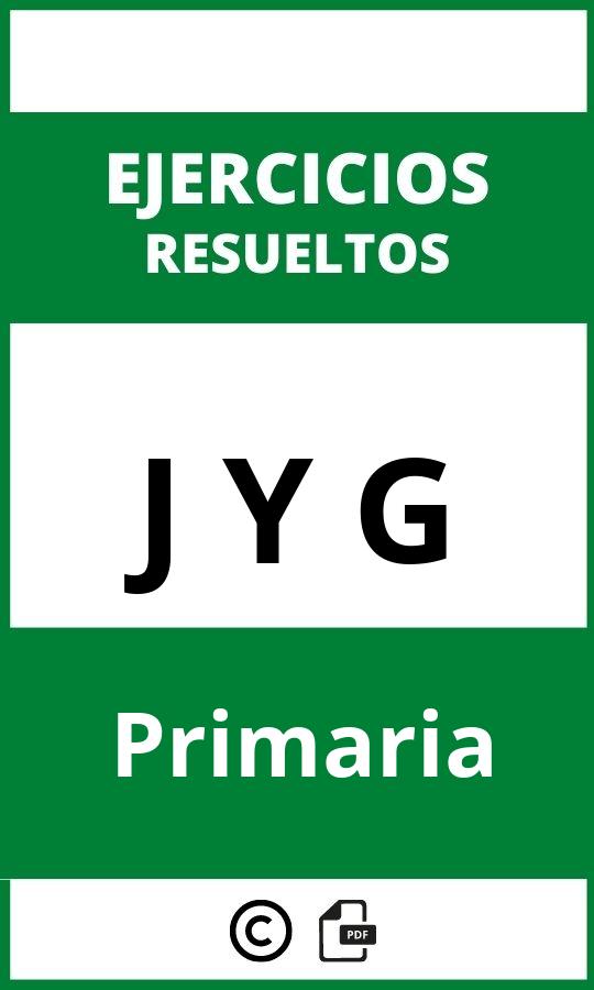 Ejercicios J Y G Primaria PDF