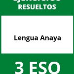 Ejercicios Lengua 3 ESO  PDF Anaya