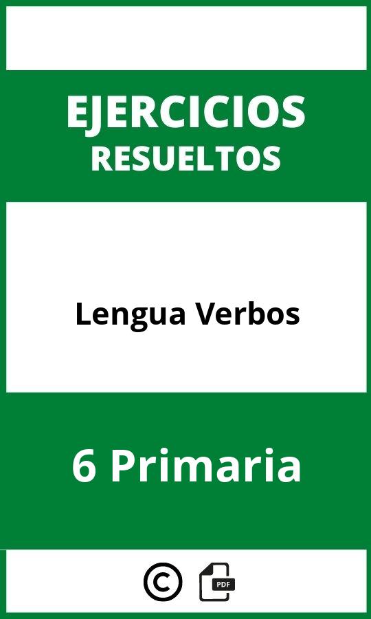 Ejercicios Lengua Verbos 6 Primaria PDF