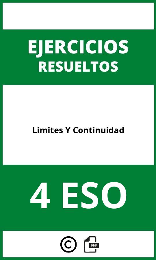 Ejercicios Limites Y Continuidad 4 ESO PDF