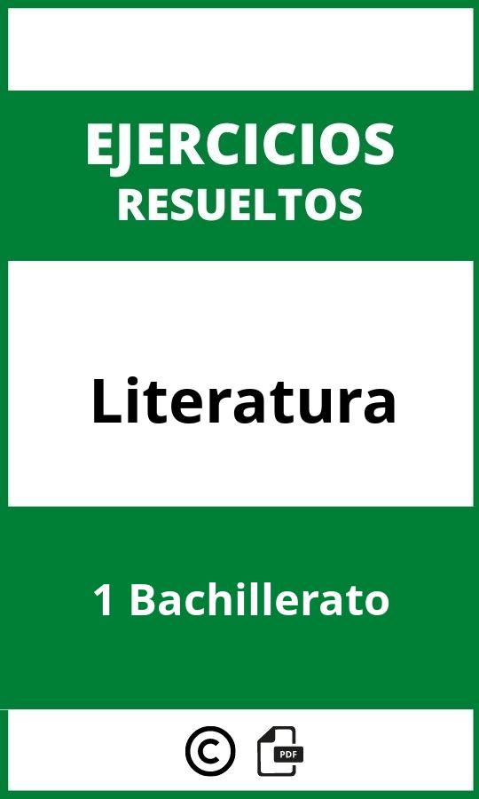 Ejercicios Literatura 1 Bachillerato PDF