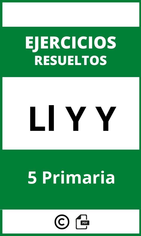 Ejercicios Ll Y Y 5 Primaria PDF