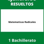 Ejercicios Matematicas 1 Bachillerato Radicales  PDF