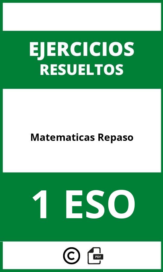 Ejercicios Matematicas 1 ESO Repaso PDF