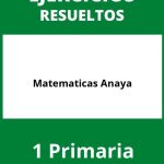 Ejercicios Matematicas 1 Primaria Anaya PDF