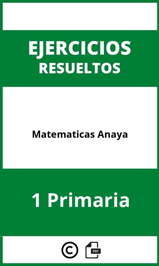 Ejercicios Matematicas 1 Primaria Anaya PDF