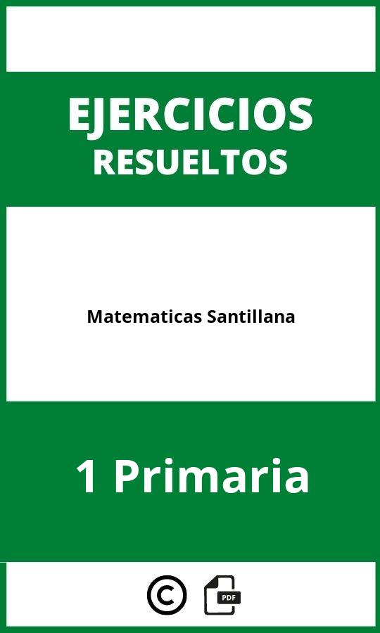 Ejercicios Matematicas 1 Primaria Santillana PDF