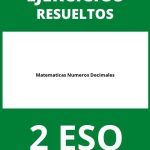 Ejercicios Matematicas 2 ESO Numeros Decimales PDF