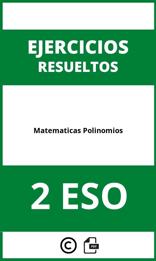 Ejercicios Matematicas 2 ESO Polinomios PDF