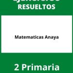 Ejercicios Matematicas 2 Primaria Anaya PDF