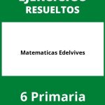 Ejercicios Matematicas 6 Primaria PDF Edelvives