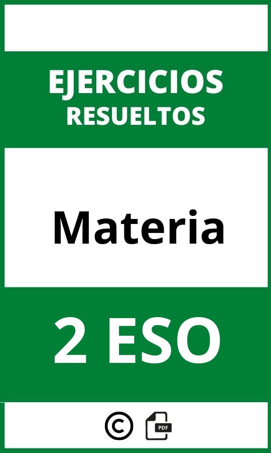 Ejercicios Materia 2 ESO PDF