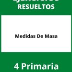 Ejercicios Medidas De Masa 4 Primaria PDF