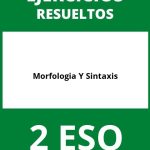 Ejercicios Morfologia Y Sintaxis 2 ESO PDF