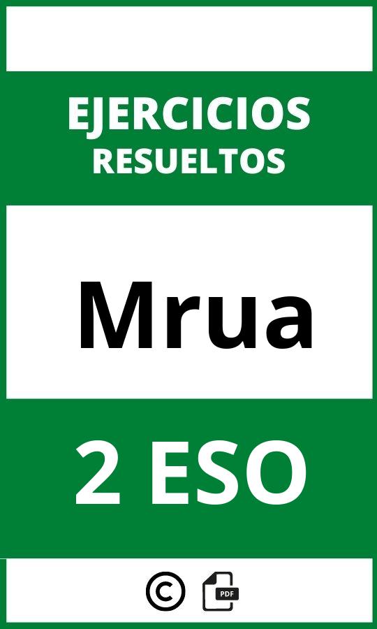 Ejercicios Mrua 2 ESO PDF