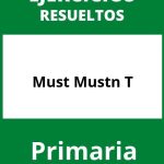 Ejercicios Must Mustn T PDF Primaria