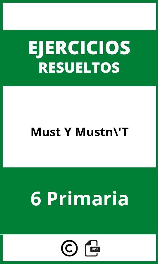 Ejercicios Must Y Mustn'T 6 Primaria PDF