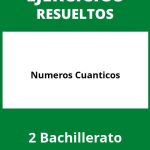 Ejercicios Numeros Cuanticos 2 Bachillerato PDF